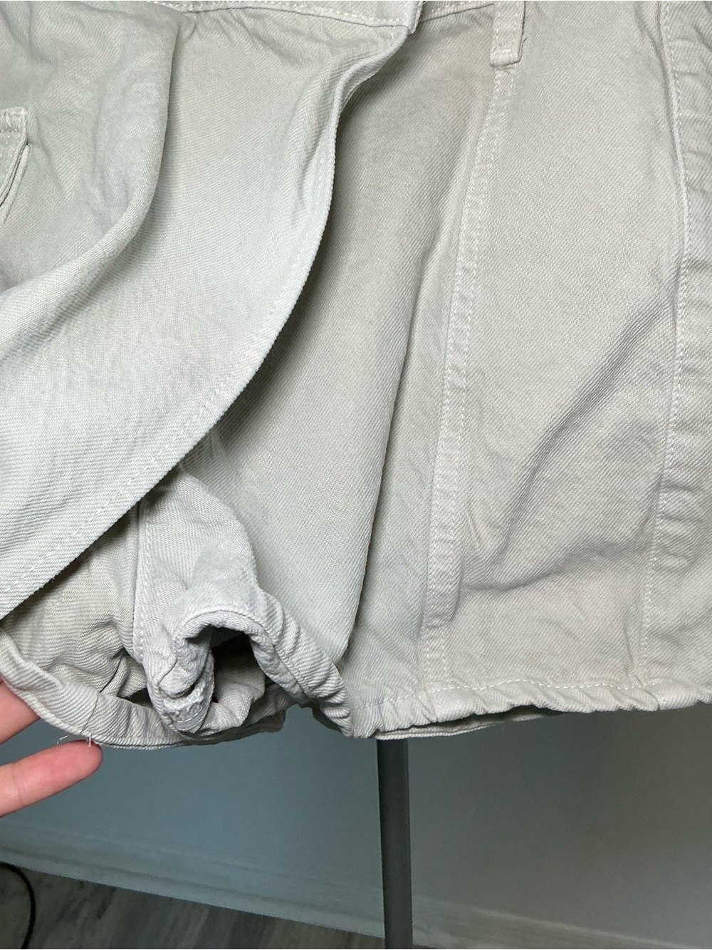 Zara Cream Green Utility Skort Size XS - Picture 3 of 4